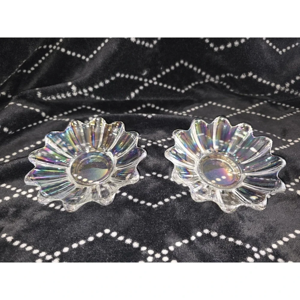 Vintage Federal Glass Company Iridescent Celestial 6